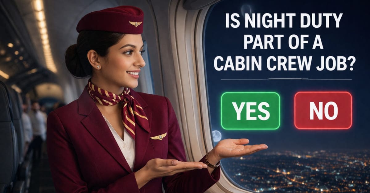 Is Night Duty Part of a Cabin Crew Job?